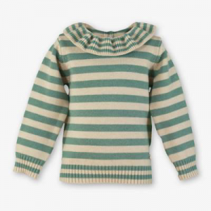 JERSEY PUNTO RAYAS VERDE Y BEIGE MIRANDA