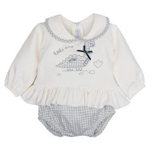 VESTIDO VICHY GRIS CALAMARO