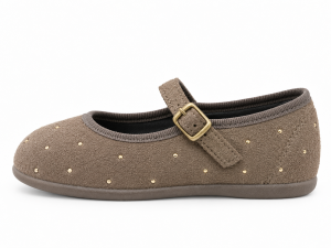 MERCEDITAS SERRAJE TAUPE/TACHUELAS CHUCHES