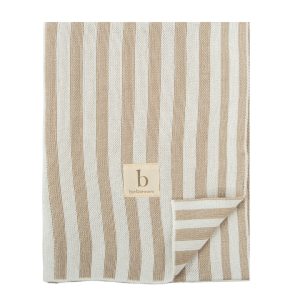 TOQUILLA TRICOT BAMBÚ STRIPES BEIG BIMBIDREAMS