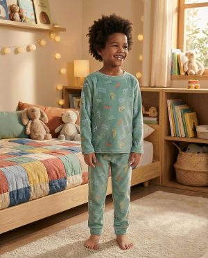 PIJAMA INVIERNO VERDE WATERLEMON