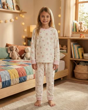 PIJAMA INVIERNO BEIGE/ROSA WATERLEMON
