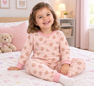 PIJAMA ALGODÓN ROSA/BEIGE WATERLEMON