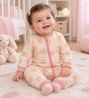 PELELE ALGODÓN BEIGE/ROSA WATERLEMON