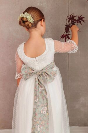 VESTIDO COMUNIÓN FLOR DE C