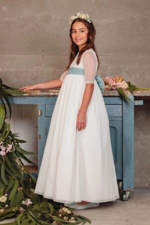 VESTIDO COMUNIÓN FLOR DE C