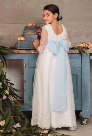 VESTIDO COMUNIÓN FLOR DE C