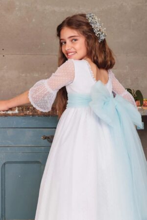 VESTIDO COMUNIÓN FLOR DE C