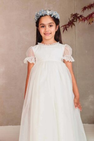 VESTIDO COMUNIÓN FLOR DE C
