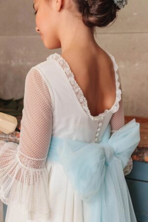 VESTIDO COMUNIÓN FLOR DE C
