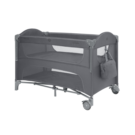 CUNA DE VIAJE MILKY WAY 2 NIVELES GREY KIKKABOO