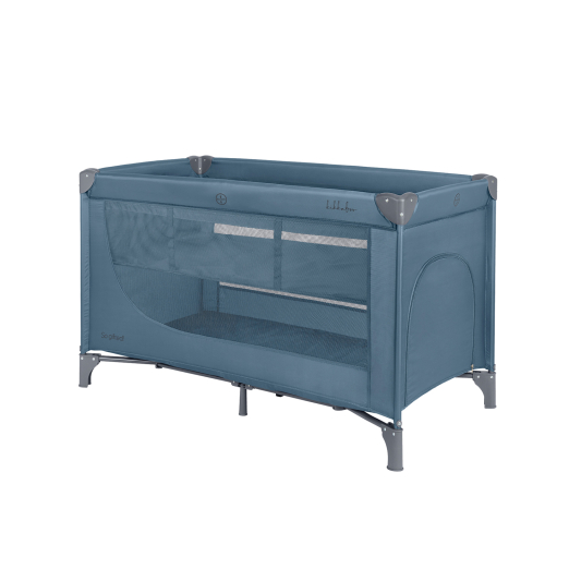 CUNA DE VIAJE GO GIFTED 2 NIVELES AZUL KIKKABOO