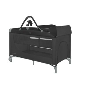 CUNA DE VIAJE SO GIFTED PLUS 2 NIVELES NEGRO KIKKABOO