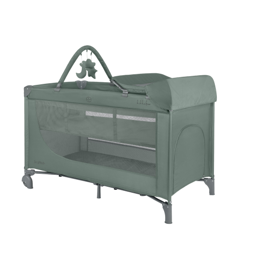 CUNA DE VIAJE SO GIFTED PLUS 2 NIVELES VERDE KIKKABOO
